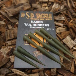 Naked tail rubbers - Trans green